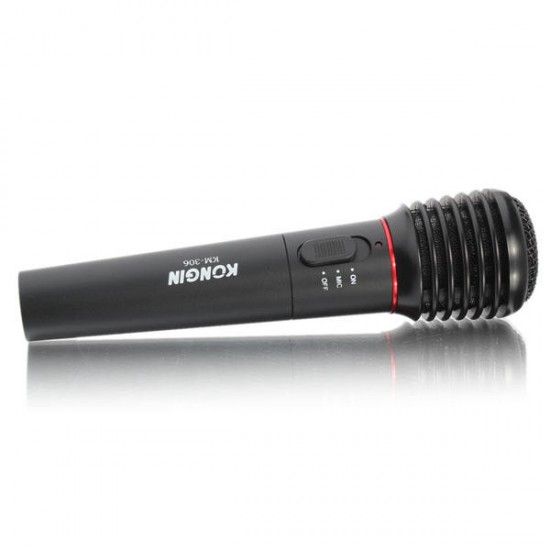 KM-306 Wireless Microphone With Receiver Range 15M Electronic