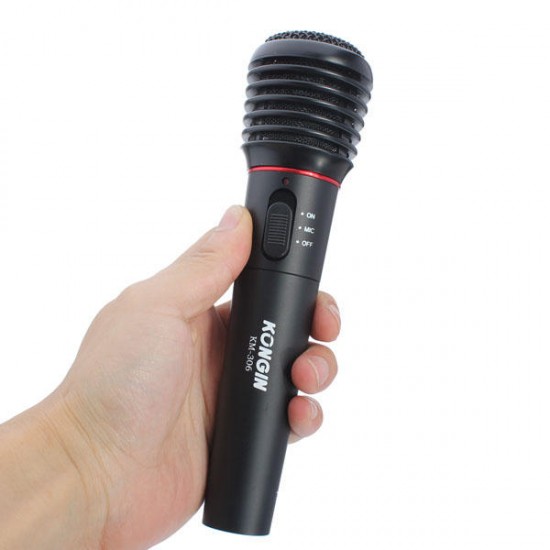 KM-306 Wireless Microphone With Receiver Range 15M Electronic