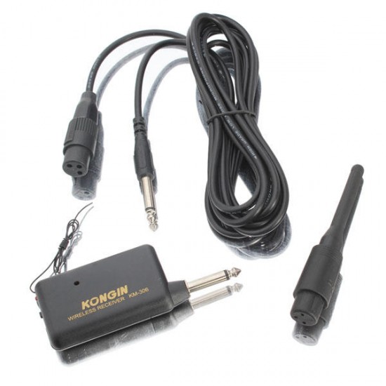 KM-306 Wireless Microphone With Receiver Range 15M Electronic KM-306 Wireless Microphone With Receiver Range 15M Electronic