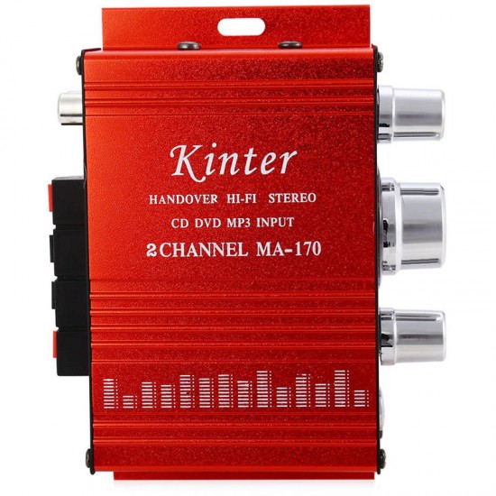 MA-170 Mini 12V 20W Hi-Fi Stereo Amplifier Booster DVD MP3 Speaker
