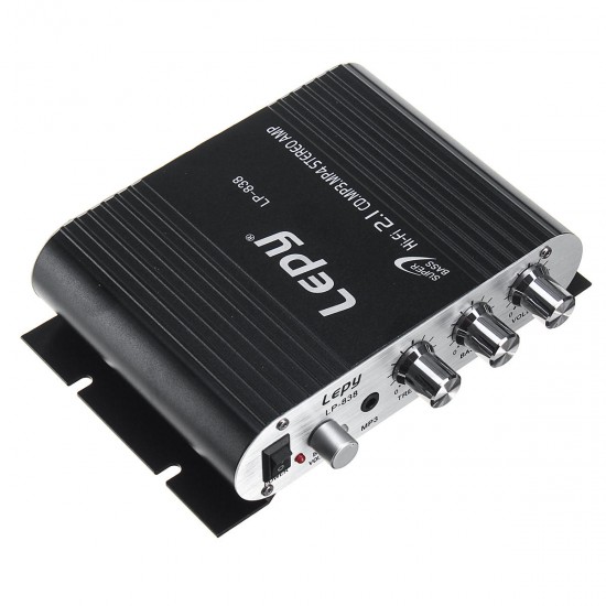 LP-838 2.1CH 2x15W+20W HIFI Lossless Power Amplifier