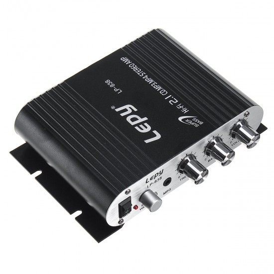 LP-838 2.1CH 2x15W+20W HIFI Lossless Power Amplifier LP-838 2.1CH 2x15W+20W HIFI Lossless Power Amplifier