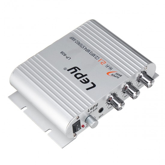 LP-838 2.1CH 2x15W+20W HIFI Lossless Power Amplifier LP-838 2.1CH 2x15W+20W HIFI Lossless Power Amplifier