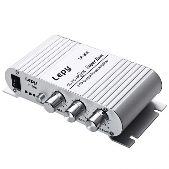 LP-808 12V MiNi Portable Wired HiFi Amplifier For Home Car Phone LP-808 12V MiNi Portable Wired HiFi Amplifier For Home Car Phone