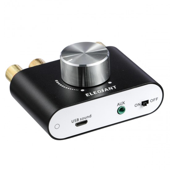 Mini bluetooth Digital Power Amplifier Audio Stereo High Bass Speaker 100W DC9V-24V US Plug