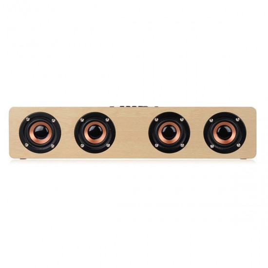 Multifunctional 14W Wood Sound Grain Speaker Wireless bluetooth TF Card AUX FM Multifunctional 14W Wood Sound Grain Speaker Wireless bluetooth TF Card AUX FM