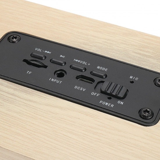 Multifunctional 14W Wood Sound Grain Speaker Wireless bluetooth TF Card AUX FM Multifunctional 14W Wood Sound Grain Speaker Wireless bluetooth TF Card AUX FM