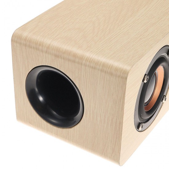 Multifunctional 14W Wood Sound Grain Speaker Wireless bluetooth TF Card AUX FM