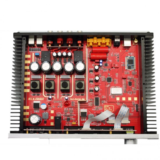 HIFI bluetooth 4.2 150Wx2 Full Digital Power Amplifier CSR64215+TAS5548+AK4418+CM6642+MAX9722