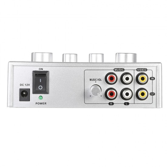 N-1 Karaoke Sound System Echo Mixer Dual Mic Inputs Amplifier N-1 Karaoke Sound System Echo Mixer Dual Mic Inputs Amplifier