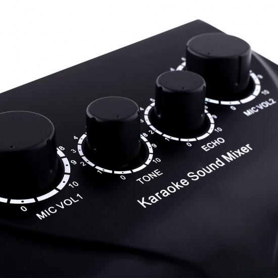 N-3 Karaoke Echo Mixer Sound Audio Mixer Console PC TV Amplifier System N-3 Karaoke Echo Mixer Sound Audio Mixer Console PC TV Amplifier System