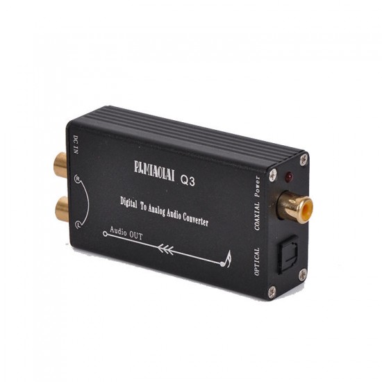 Q3 HiFi Mini DAC Digital to Analog Audio Converter DAC Optical Coaxial Input RCA Out Q3 HiFi Mini DAC Digital to Analog Audio Converter DAC Optical Coaxial Input RCA Out