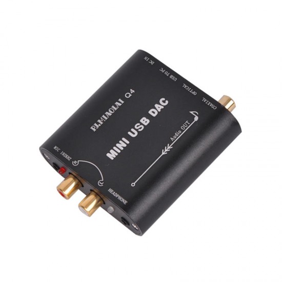 Q4 CM108AH HIFI Fiber Coaxial Fever Decoder DAC Computer External USB Audio Card