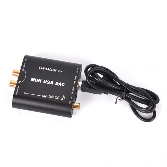 Q4 CM108AH HIFI Fiber Coaxial Fever Decoder DAC Computer External USB Audio Card