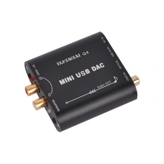 Q4 CM108AH HIFI Fiber Coaxial Fever Decoder DAC Computer External USB Audio Card Q4 CM108AH HIFI Fiber Coaxial Fever Decoder DAC Computer External USB Audio Card