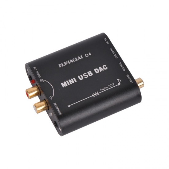 Q4 CM108AH HIFI Fiber Coaxial Fever Decoder DAC Computer External USB Audio Card