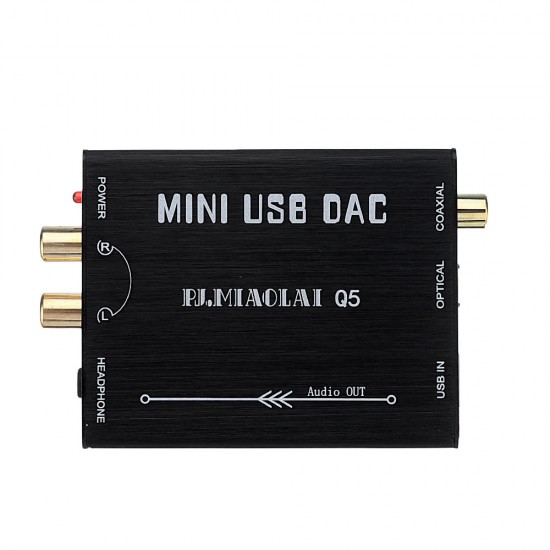 Q5 PCM2704 Audio Decoder USB Converter Analog Audio R / L and Digital Fiber Coaxial Audio Signal DAC Q5 PCM2704 Audio Decoder USB Converter Analog Audio R / L and Digital Fiber Coaxial Audio Signal DAC