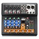 Portable 8 Channel Professional Live Studio Audio KTV Karaoke Mixer USB Mixing Console 48V Portable 8 Channel Professional Live Studio Audio KTV Karaoke Mixer USB Mixing Console 48V