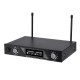 Portable UHF 2 Channel Wireless Microphone 500-599 Mhz Karaoke Wedding Evening Party DJ EU UK US Plug Home Theatre System