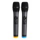 Portable UHF 2 Channel Wireless Microphone 500-599 Mhz Karaoke Wedding Evening Party DJ EU UK US Plug Home Theatre System Portable UHF 2 Channel Wireless Microphone 500-599 Mhz Karaoke Wedding Evening Party DJ EU UK US Plug Home Theatre System