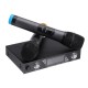 Portable UHF 2 Channel Wireless Microphone 500-599 Mhz Karaoke Wedding Evening Party DJ EU UK US Plug Home Theatre System Portable UHF 2 Channel Wireless Microphone 500-599 Mhz Karaoke Wedding Evening Party DJ EU UK US Plug Home Theatre System