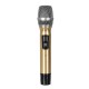 Portable UHF Wireless Microphone System 2 Handheld Mics Speaker Player with Digital Receiver for Stage Bar Show Perform