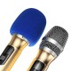 Portable UHF Wireless Microphone System 2 Handheld Mics Speaker Player with Digital Receiver for Stage Bar Show Perform Portable UHF Wireless Microphone System 2 Handheld Mics Speaker Player with Digital Receiver for Stage Bar Show Perform