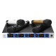 Professional 4 Channel 4 Cordless Handheld Mic UHF Wireless Microphone System Karaoke AU Professional 4 Channel 4 Cordless Handheld Mic UHF Wireless Microphone System Karaoke AU