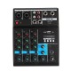 Professional 4 Channel Audio Mixer bluetooth 5.0 USB Computer Reverberation DJ Controller Stage Lifeshow Mixing Console