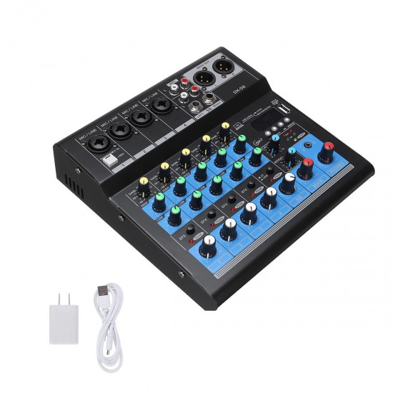 Professional 6 Channel Stereo USB Live Mixing Studio Audio Sound Mixer Console Professional 6 Channel Stereo USB Live Mixing Studio Audio Sound Mixer Console