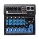 Professional 6 Channel Stereo USB Live Mixing Studio Audio Sound Mixer Console