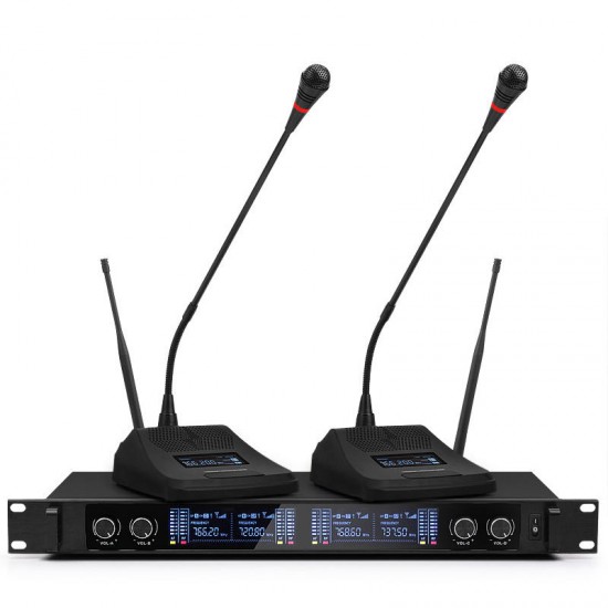 Professional UHF 4 Channel 2 Channel Wireless Handheld Microphone System Mic for Stage Church Family Party Karaoke Meeting Professional UHF 4 Channel 2 Channel Wireless Handheld Microphone System Mic for Stage Church Family Party Karaoke Meeting