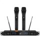 Professional UHF 4 Channel 2 Channel Wireless Handheld Microphone System Mic for Stage Church Family Party Karaoke Meeting