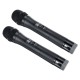 Professional UHF Double Wireless Handheld Karaoke Microphone with 3.5mm Receiver Professional UHF Double Wireless Handheld Karaoke Microphone with 3.5mm Receiver