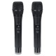 Professional UHF Double Wireless Handheld Karaoke Microphone with 3.5mm Receiver Professional UHF Double Wireless Handheld Karaoke Microphone with 3.5mm Receiver