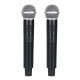 Professional UHF Wireless Microphone System 2 Channel 2 Cordless Handheld Mic Kraoke Speech Party supplies Cardioid Microphone Professional UHF Wireless Microphone System 2 Channel 2 Cordless Handheld Mic Kraoke Speech Party supplies Cardioid Microphone
