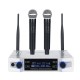 Professional UHF Wireless Microphone System 2 Channel 2 Cordless Handheld Mic Kraoke Speech Party supplies Cardioid Microphone Professional UHF Wireless Microphone System 2 Channel 2 Cordless Handheld Mic Kraoke Speech Party supplies Cardioid Microphone
