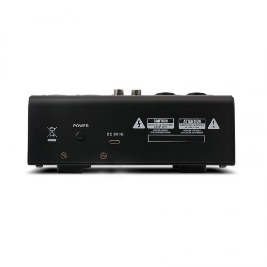 Professional bluetooth Sound Card 4 Channel Audio Mixer USB Small Mixing Console for Home Stage Karaoke DJ Equipment Professional bluetooth Sound Card 4 Channel Audio Mixer USB Small Mixing Console for Home Stage Karaoke DJ Equipment