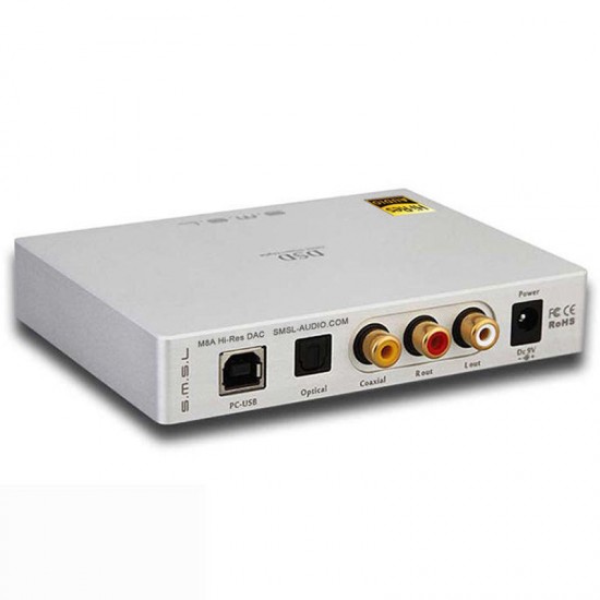 M8A DAC DSD512/768kHz HIFI Audio Decoder Amplifier USB Receive XCroe200 Xu208 ES9028Q2M Coaxial/XMOS Asynchronous