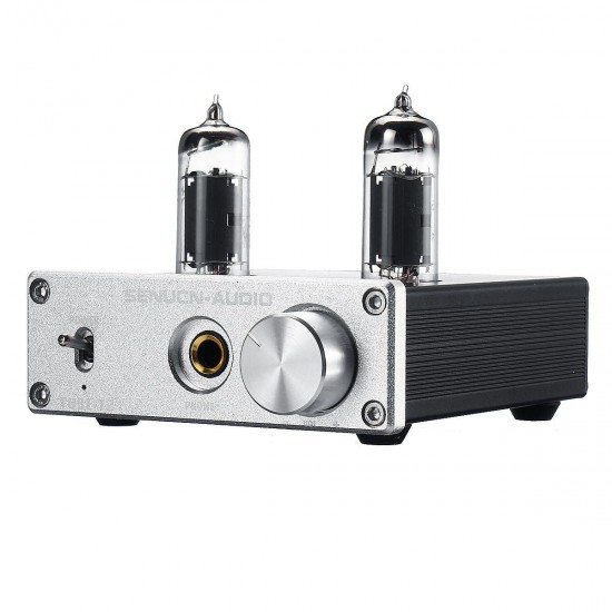 Stereo Audio Amplifier Buffer DC 12V 6K4 Vacuum Tube Headphone Earphone Amp