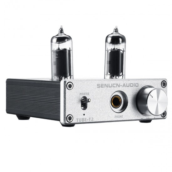 Stereo Audio Amplifier Buffer DC 12V 6K4 Vacuum Tube Headphone Earphone Amp