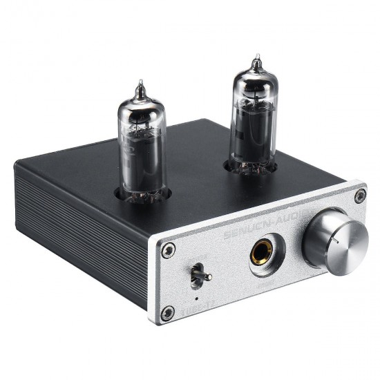 Stereo Audio Amplifier Buffer DC 12V 6K4 Vacuum Tube Headphone Earphone Amp