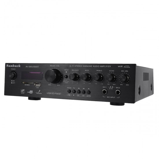 AV-580USB/BT 220V 920W 5CH buetooth Stereo Amplifier LED Support USB Disk SD Mp3 Player Home AV-580USB/BT 220V 920W 5CH buetooth Stereo Amplifier LED Support USB Disk SD Mp3 Player Home