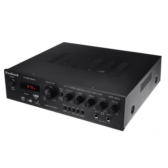 AV-580USB/BT 220V 920W 5CH buetooth Stereo Amplifier LED Support USB Disk SD Mp3 Player Home AV-580USB/BT 220V 920W 5CH buetooth Stereo Amplifier LED Support USB Disk SD Mp3 Player Home