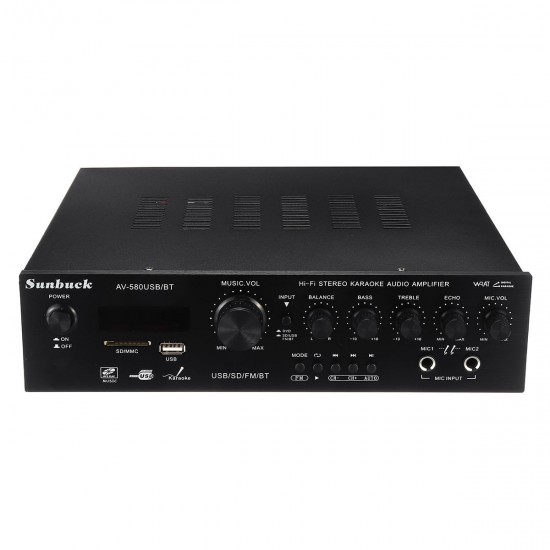 AV-580USB/BT 220V 920W 5CH buetooth Stereo Amplifier LED Support USB Disk SD Mp3 Player Home AV-580USB/BT 220V 920W 5CH buetooth Stereo Amplifier LED Support USB Disk SD Mp3 Player Home
