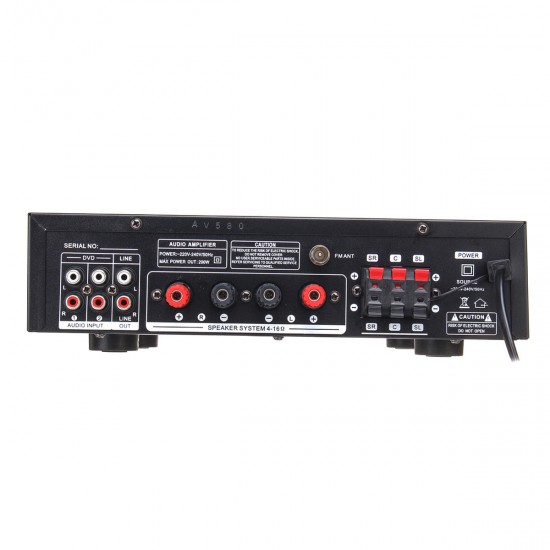 AV-580USB/BT 600W bluetooth 5CH HIFI Karaoke Amplifier Support USB Memory Card Microphone