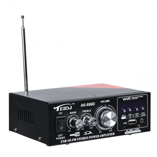 AK-699D 220V Mini Card Stereo Speaker Power Amplifier Small Power Amplifier AK-699D 220V Mini Card Stereo Speaker Power Amplifier Small Power Amplifier