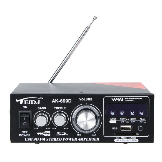 AK-699D 220V Mini Card Stereo Speaker Power Amplifier Small Power Amplifier AK-699D 220V Mini Card Stereo Speaker Power Amplifier Small Power Amplifier