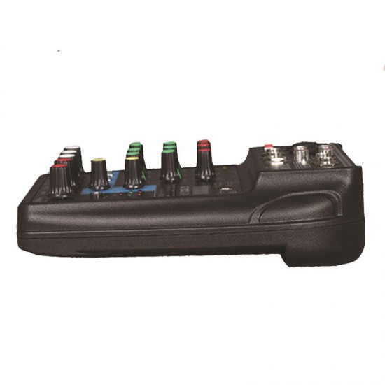 A4 4 Channel bluetooth 4.0 Audio Mixer Mixing Console Sound Card 48V Phantom Power A4 4 Channel bluetooth 4.0 Audio Mixer Mixing Console Sound Card 48V Phantom Power