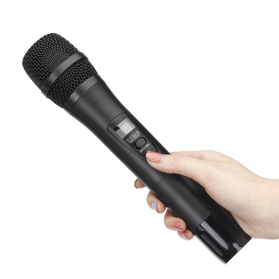 UHF 220-270MHz Wireless Microphone System Receiver Dual Mic Handheld Cordless KTV Stage UHF 220-270MHz Wireless Microphone System Receiver Dual Mic Handheld Cordless KTV Stage